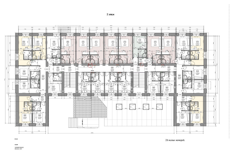 Гостиница на 115 номеров с кафе и баром