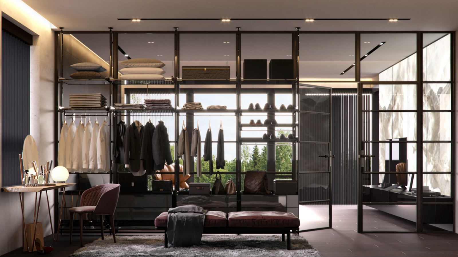 Интерьер дома возле леса