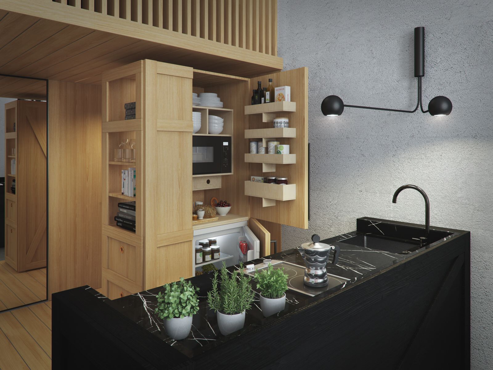 Kitchen with bespoke made joinery from K*BOX collection