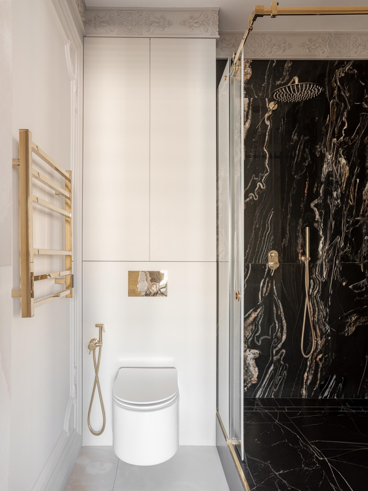 Дизайн проект квартиры 95 м2  ЖК "  Richmond Residence "душевая