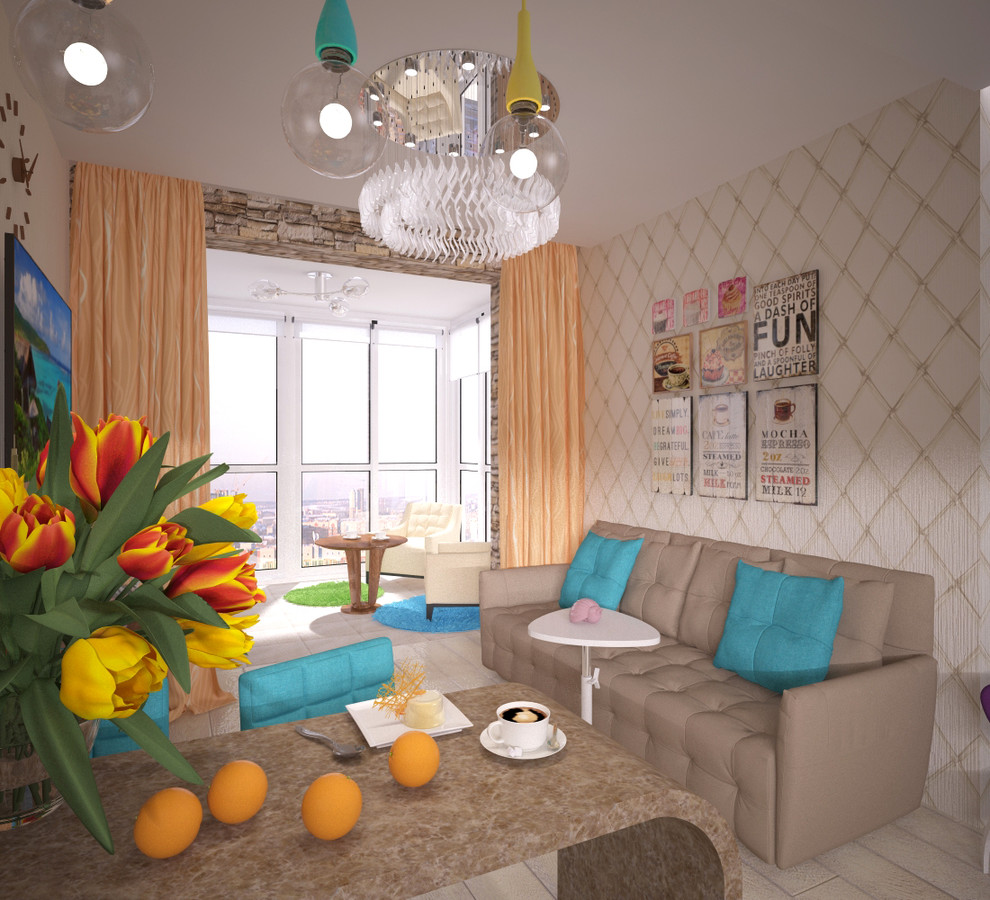 2013г. Интерьер 1к квартиры 50 м2 в г.Кемерово