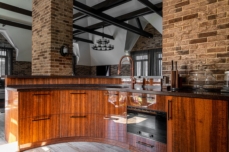 Эксклюзивная угловая кухня 305 RAL WC83