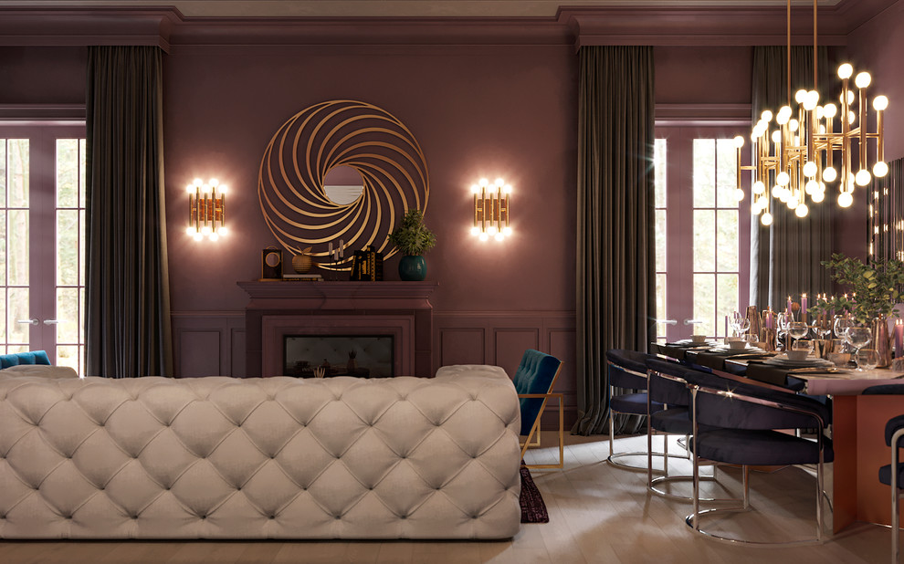 Дизайн проект гостиной дома в Лос-Анджелесе. Дизайнер Павлова Светлана.