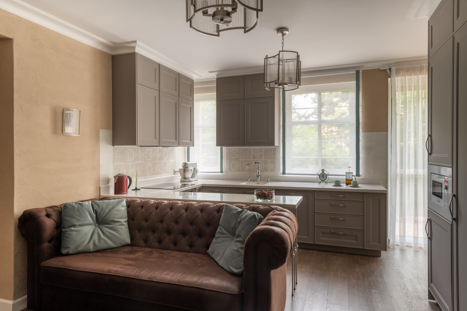 Глиняная штукатурка и американская классика