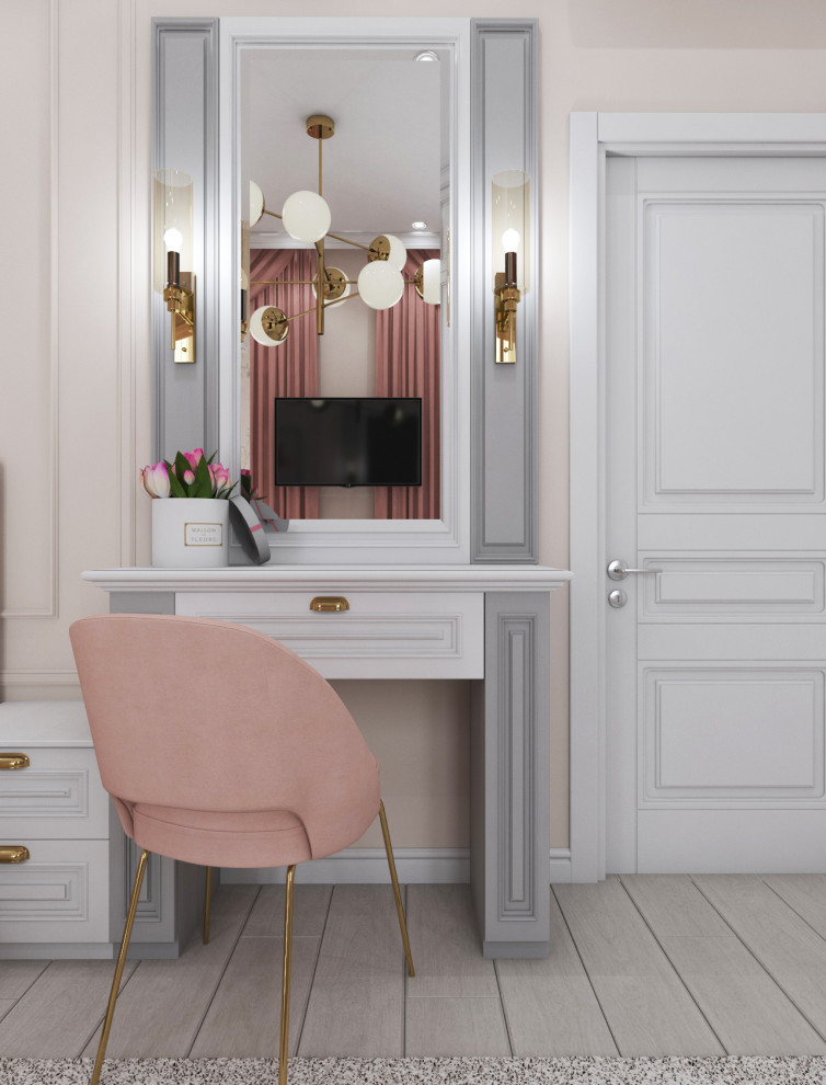 Спальня для девушки пианистки — дизайн нео классика