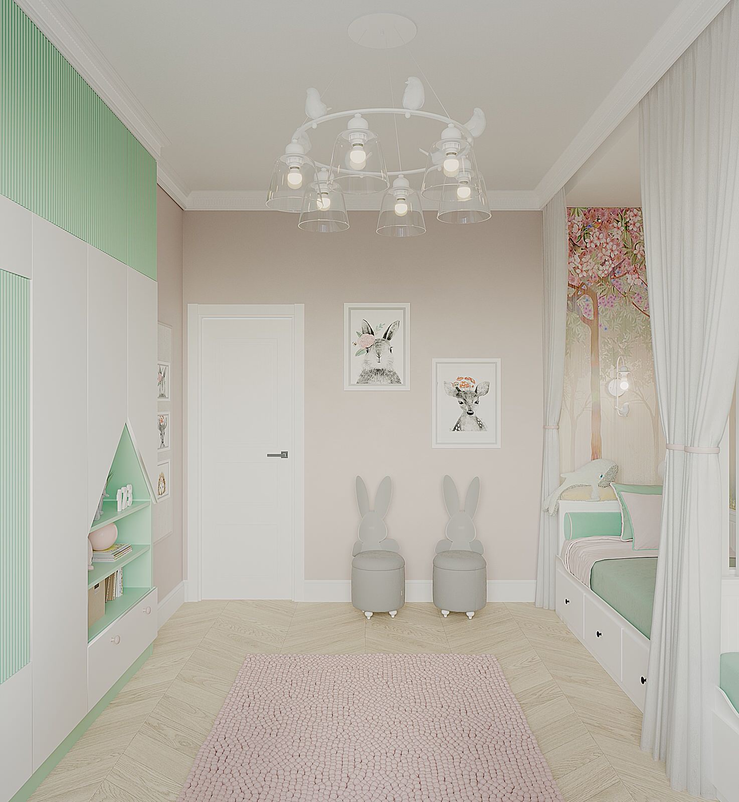 Детская для двух девочек