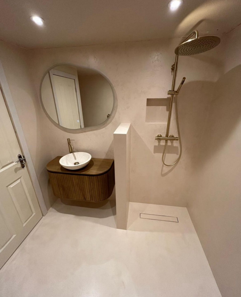 Современное решение для ванных комнат — отделка микроцементом