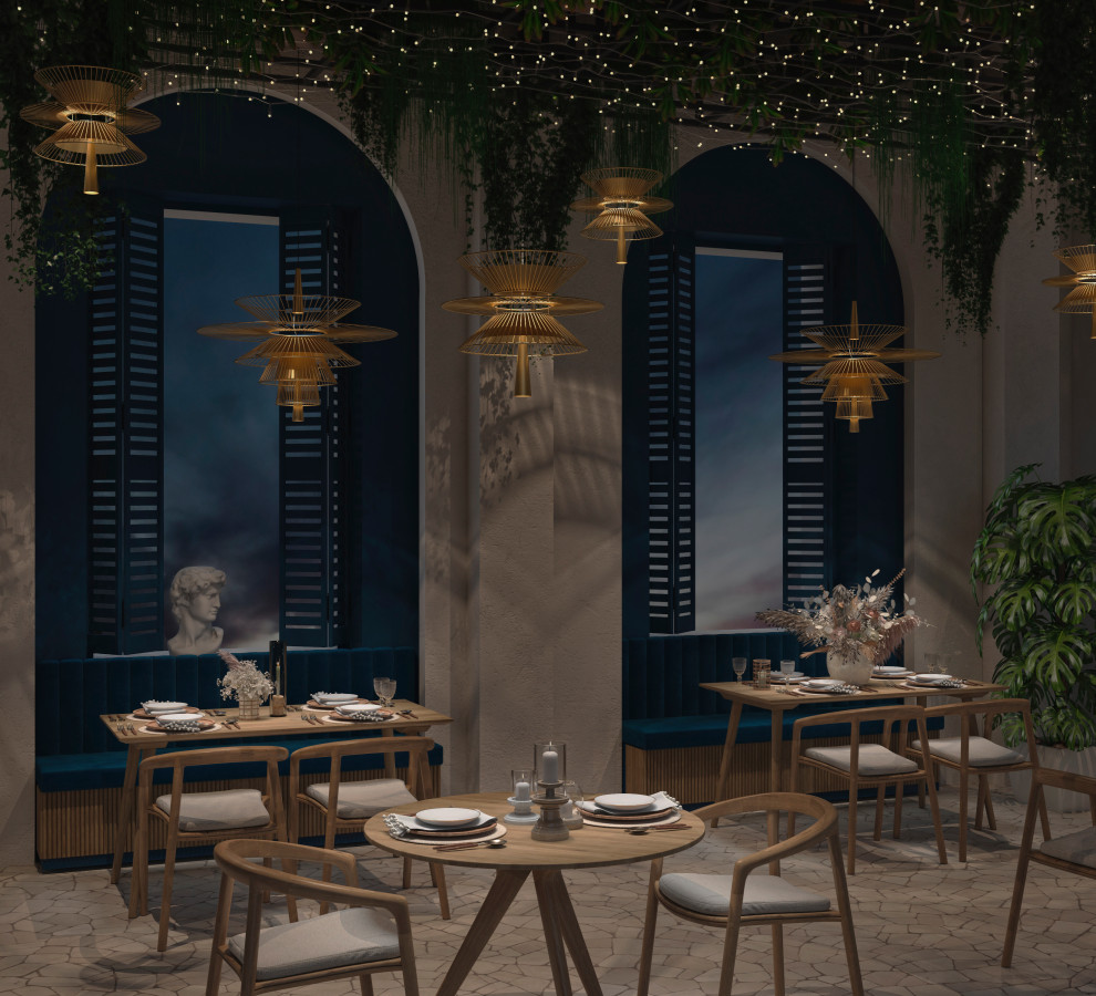 Зона ресторана для отдыхающих