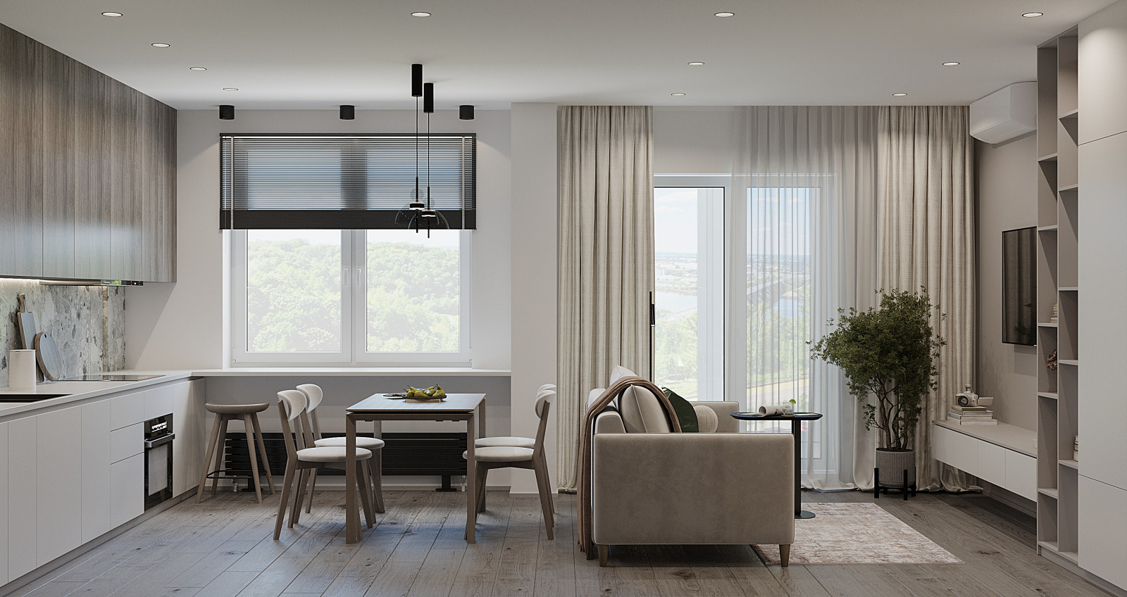 Проект квартиры 44 кв.м., г. Нижний Новгород