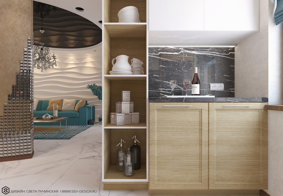 СОВРЕМЕННЫЙ ИНТЕРЬЕР В СТИЛЕ ФЬЮЖН КВАРТИРА 85 М2