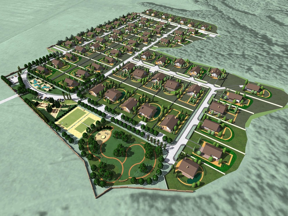 Коттеджный поселок. Краснодар.