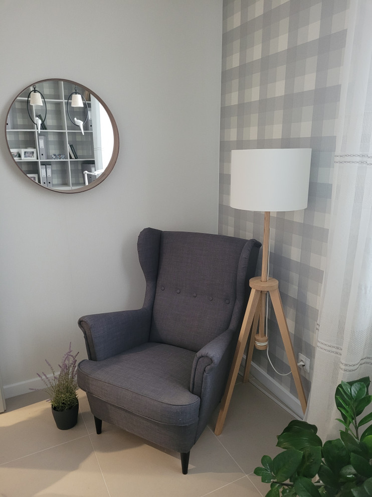 Обложка проекта: Рабочий кабинет , лестница в частном доме .