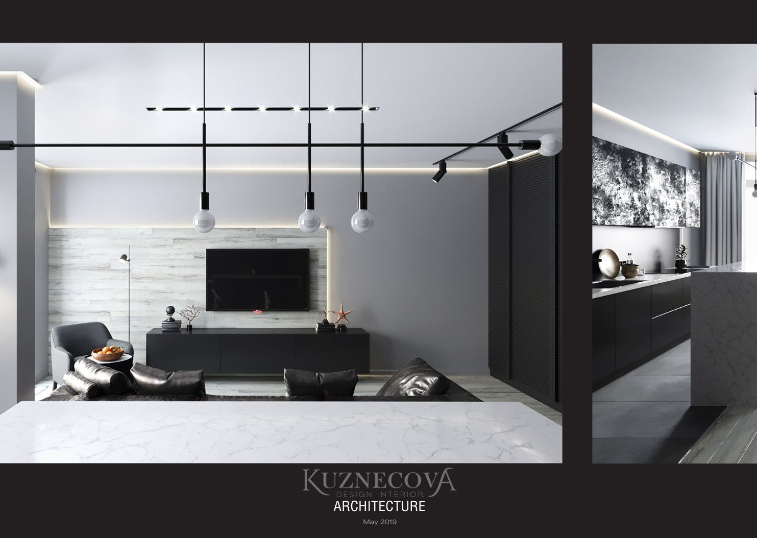 Дизайн проект квартиры 67 кв.м.