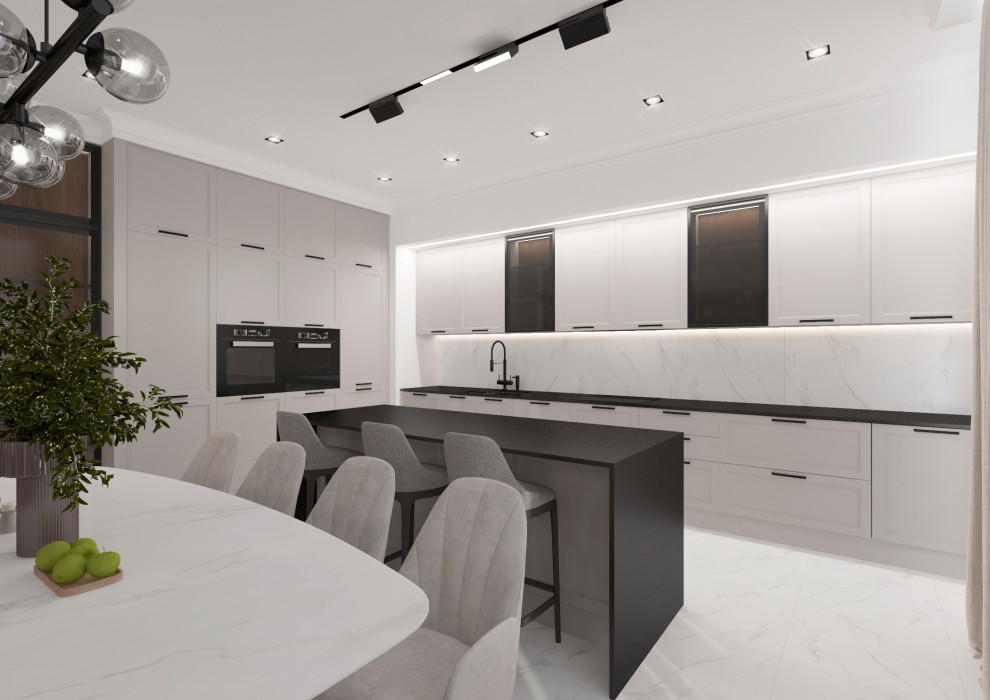 Обложка проекта: Гостиная-кухня-прихожая