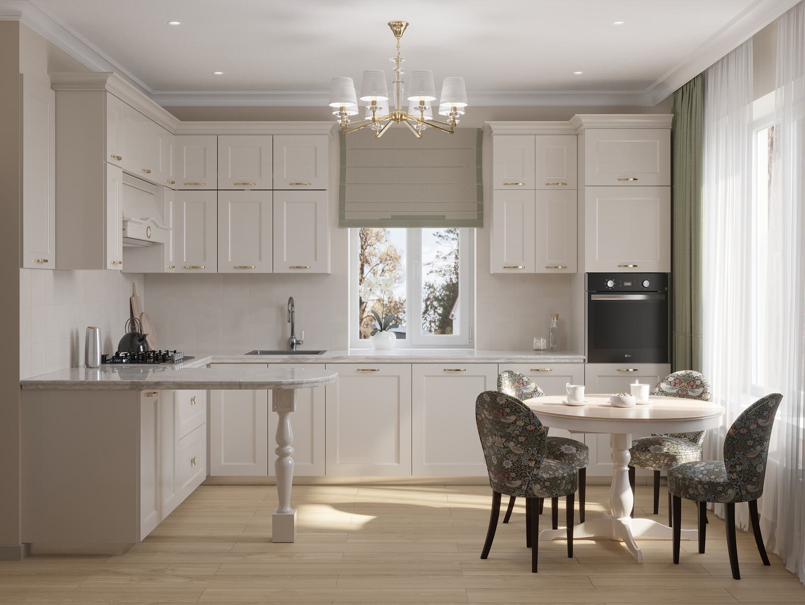 Кухня в загородном доме