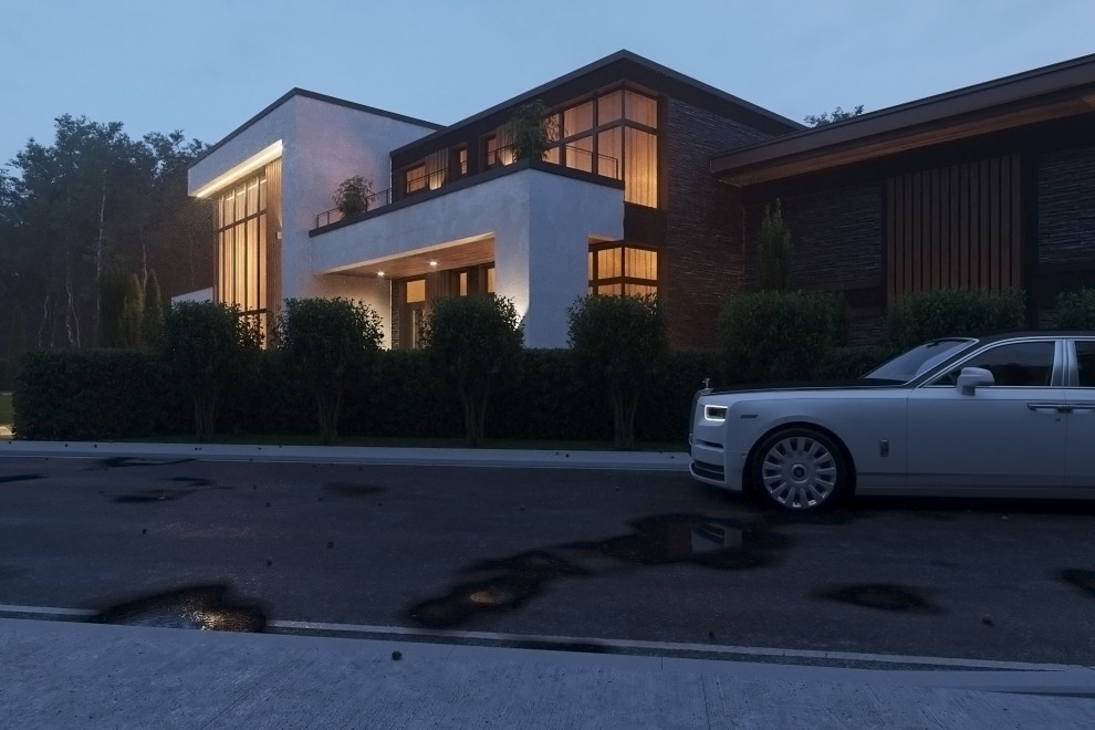 Обложка проекта: Дом в современном стиле в кп Павловские сосны