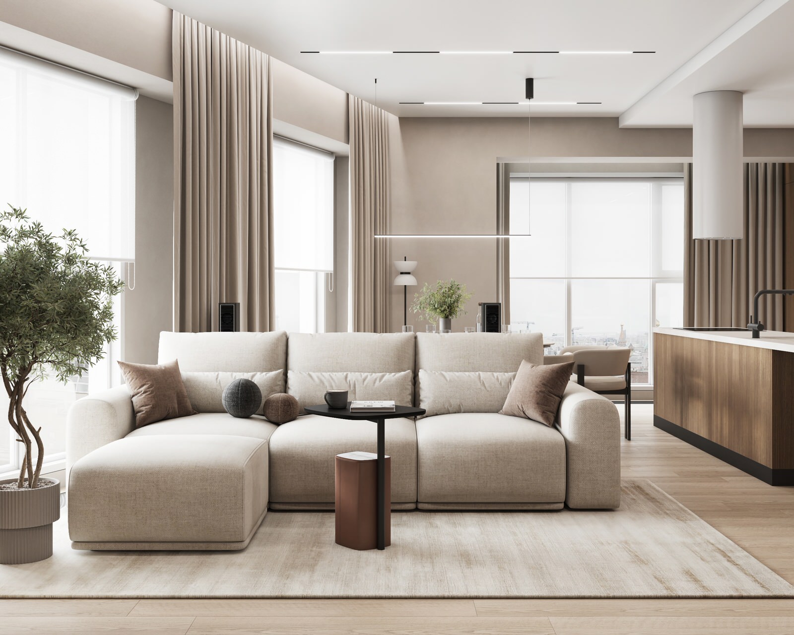 ЖК Sky House, квартира для семьи с двумя детьми