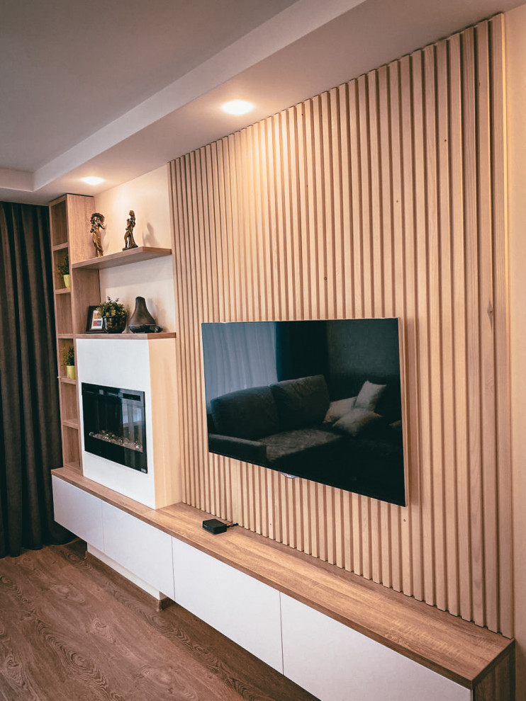 Обложка проекта: Стена из реек