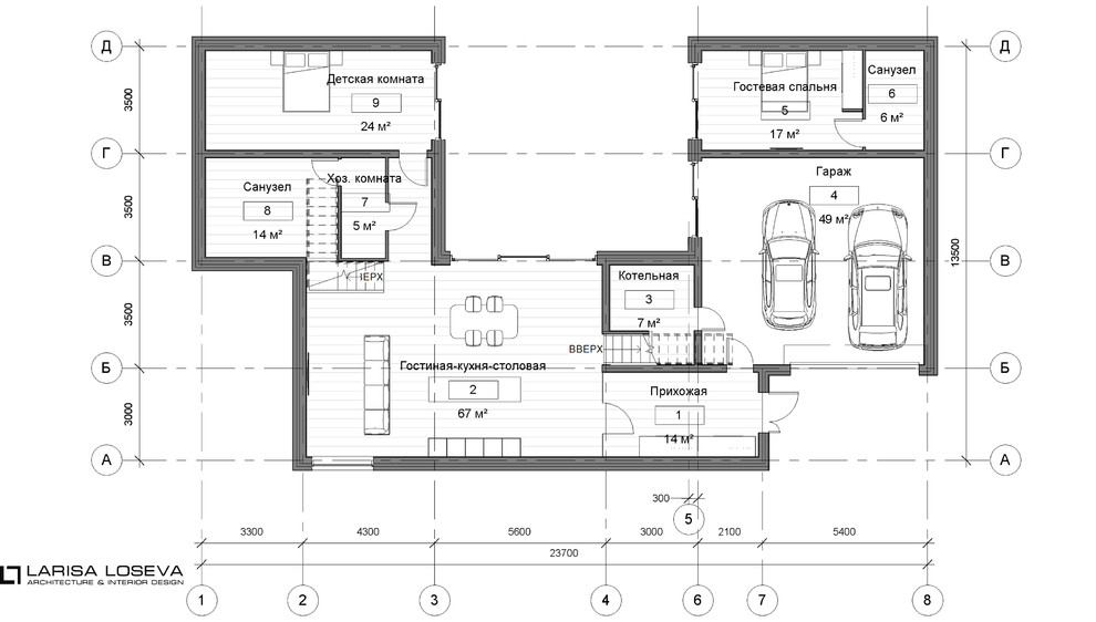 Проект коттеджа 300 м2 под Выборгом