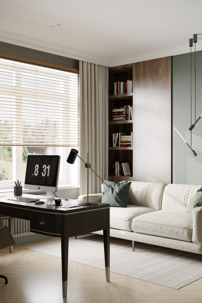 Обложка проекта: Современный таунхаус в теплой бежевой гамме