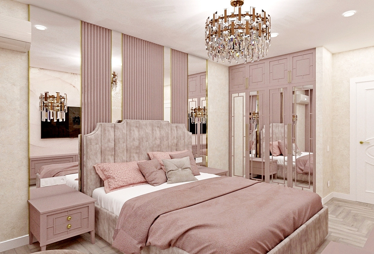 Классический интерьер трехкомнатной квартиры площадью 91,4 кв.м.