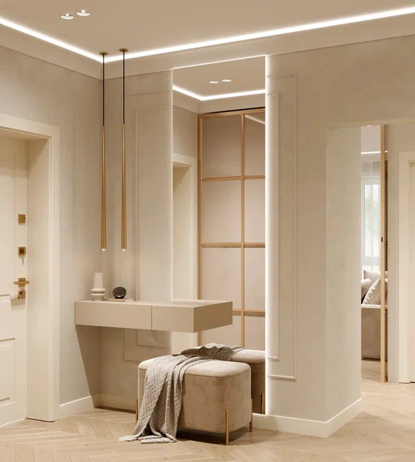 Красивая квартира в стиле современная классика