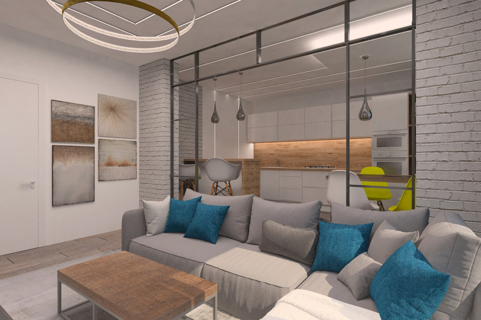 Дизайн 2-х комнатной квартире,в ЖК "Маршал" в стиле лофт