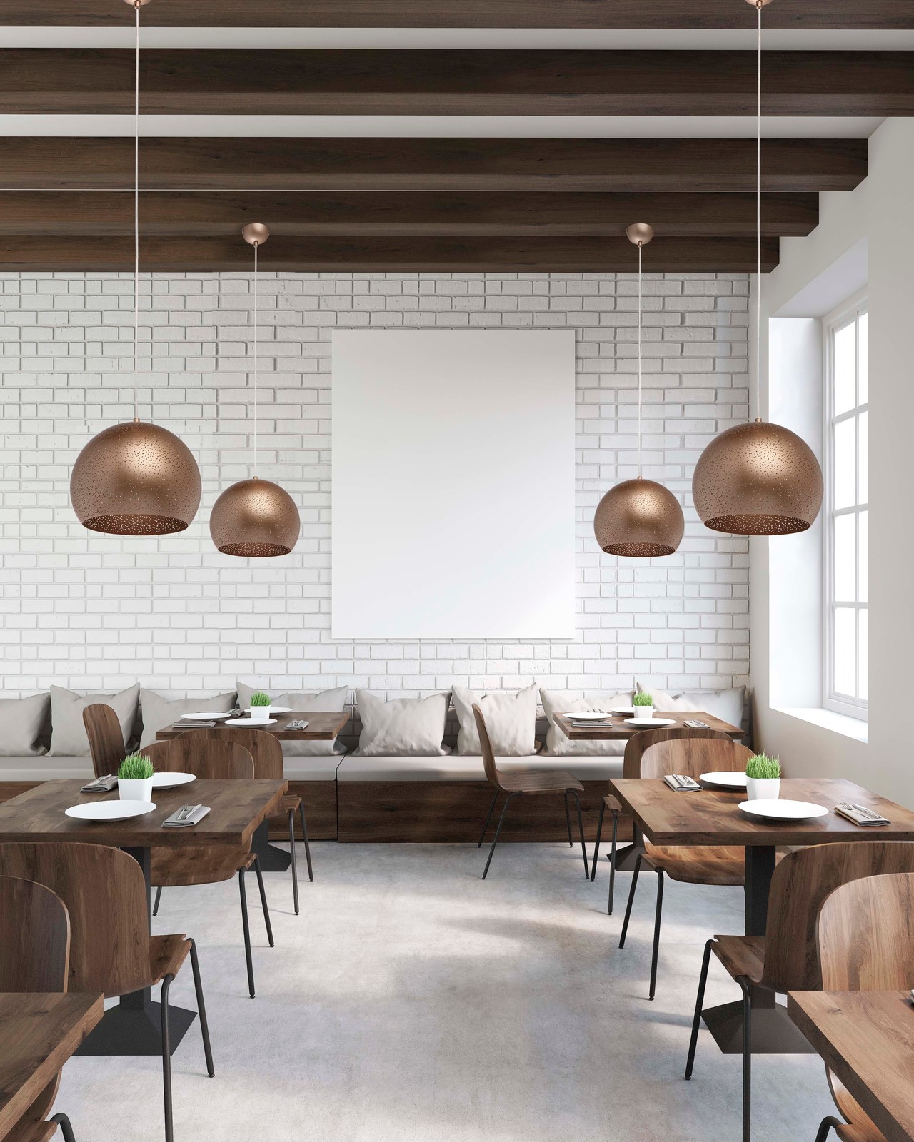 Освещение в столовой