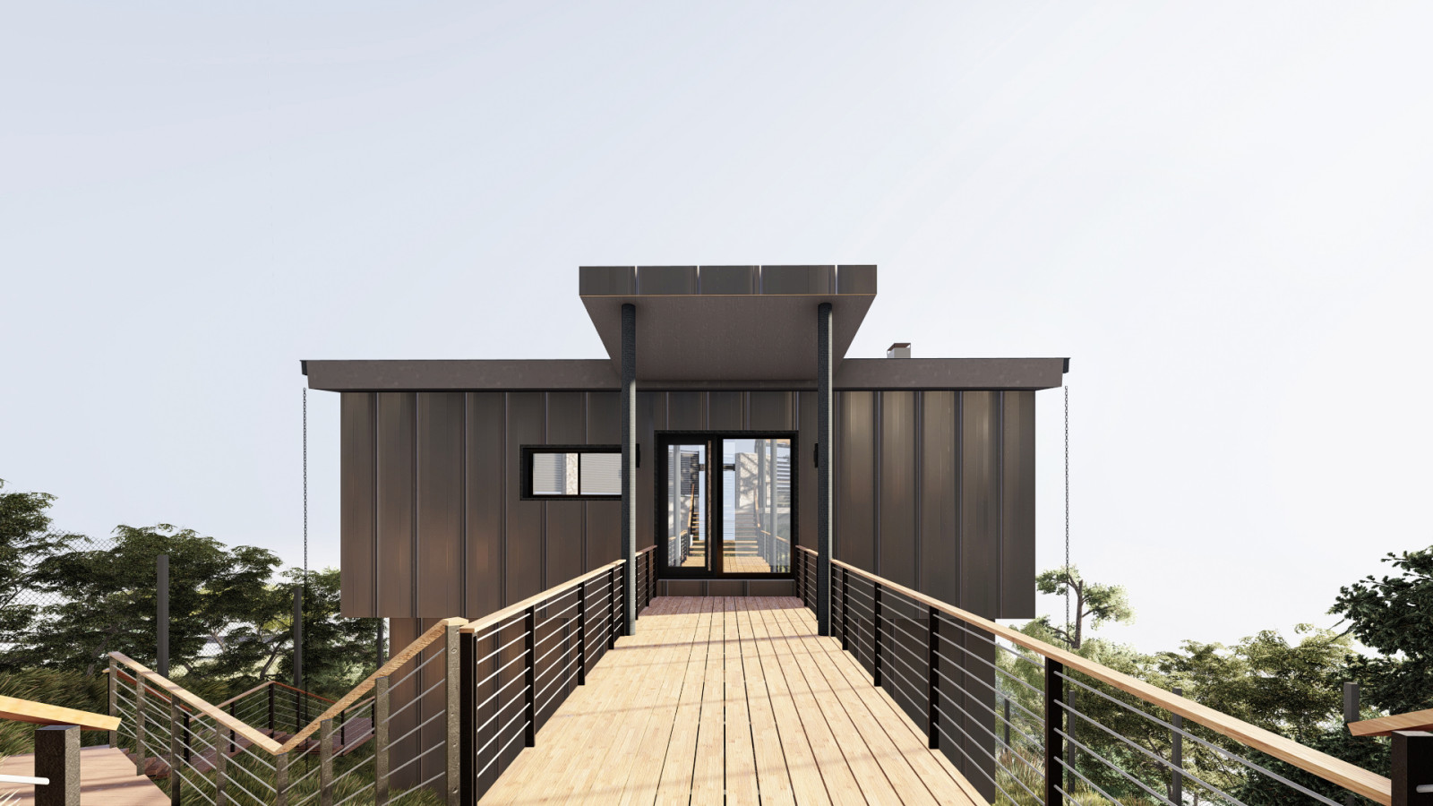 Limani House. Мост на смотровую площадку