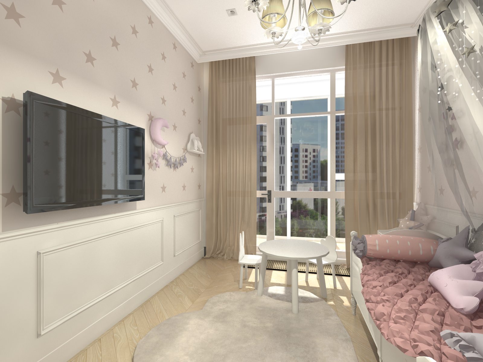 Квартира в стиле неоклассика