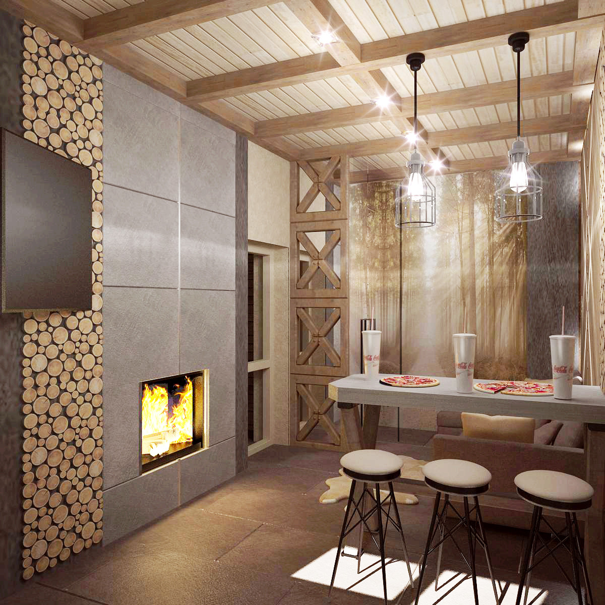 Интерьер банного комплекса