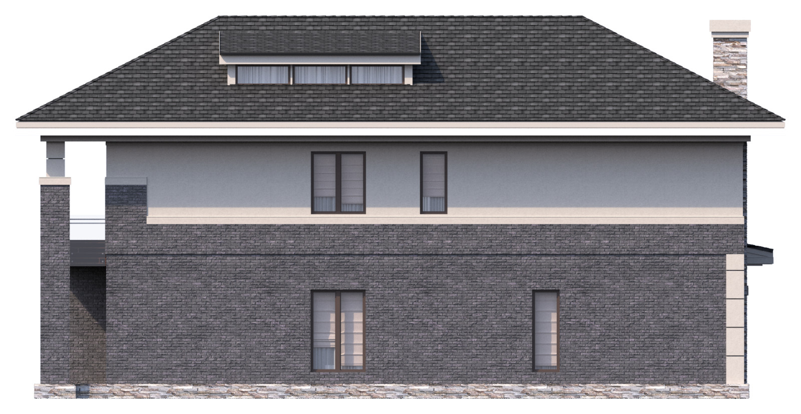 Обложка проекта: Дом в КП "Кстининское Озеро"