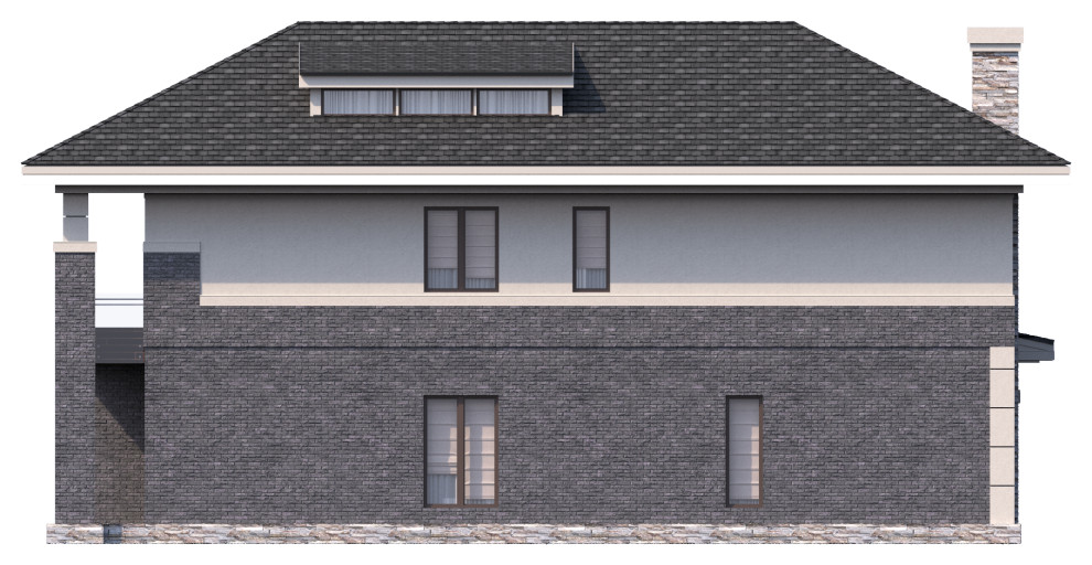 Обложка проекта: Дом в КП "Кстининское Озеро"