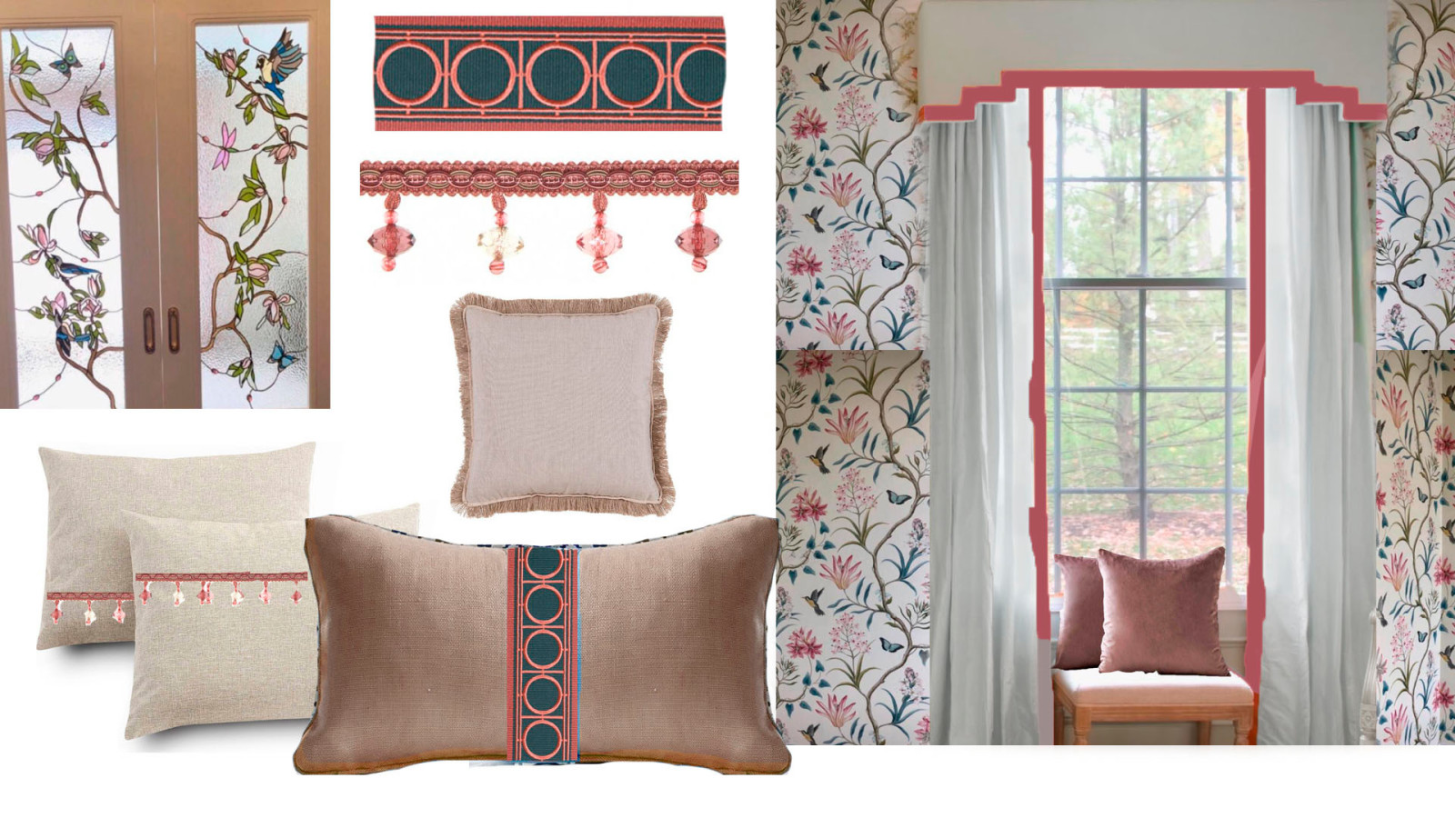 Наши коллажи для текстильных проектов