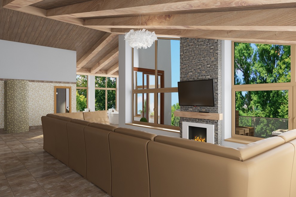 Мансарда в стиле Шале