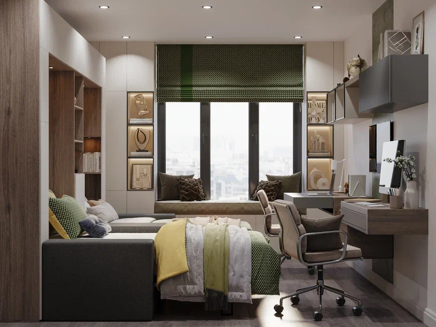 Ремонт квартиры площадью 56,7 м2 в современном стиле с элементами классики