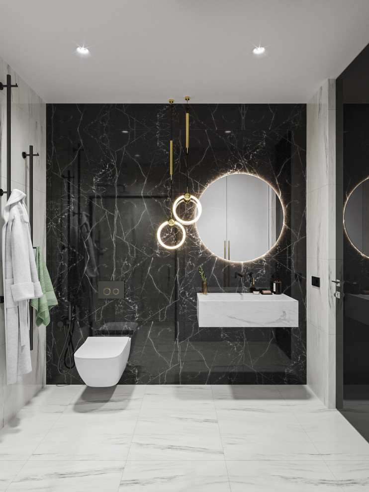 Яркий неоклассический интерьер