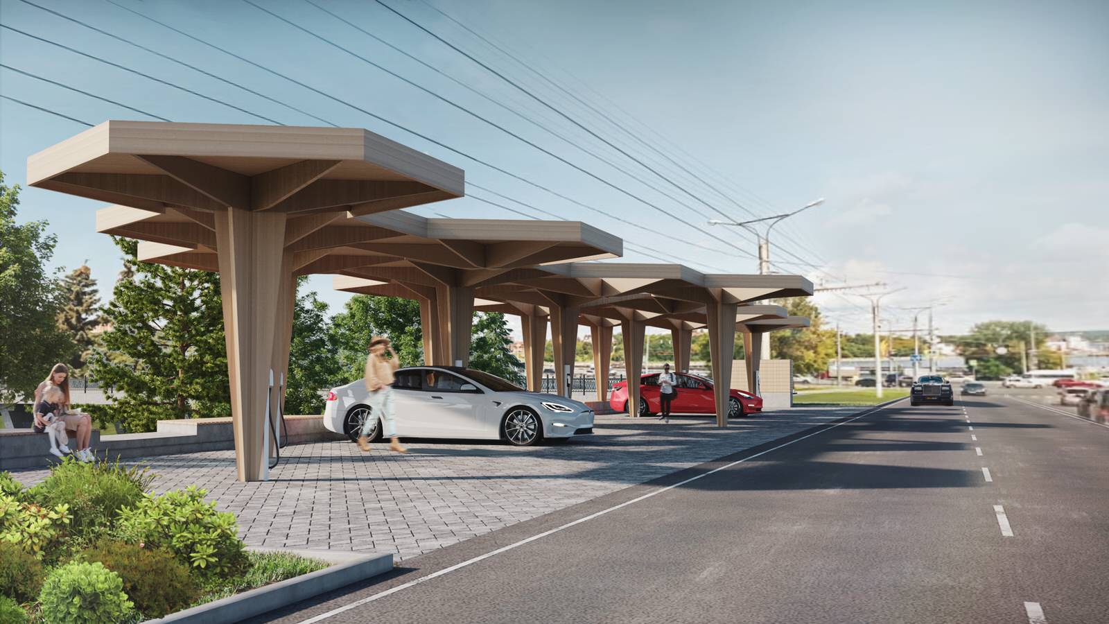 Обложка проекта: Электрозаправочная станция