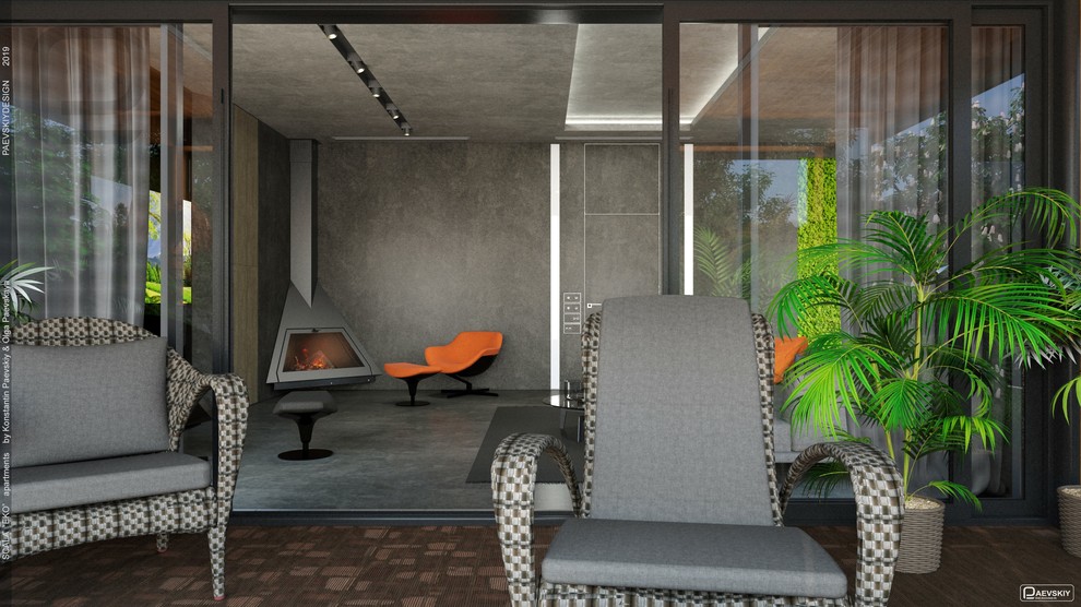 Гостинная в коттедже