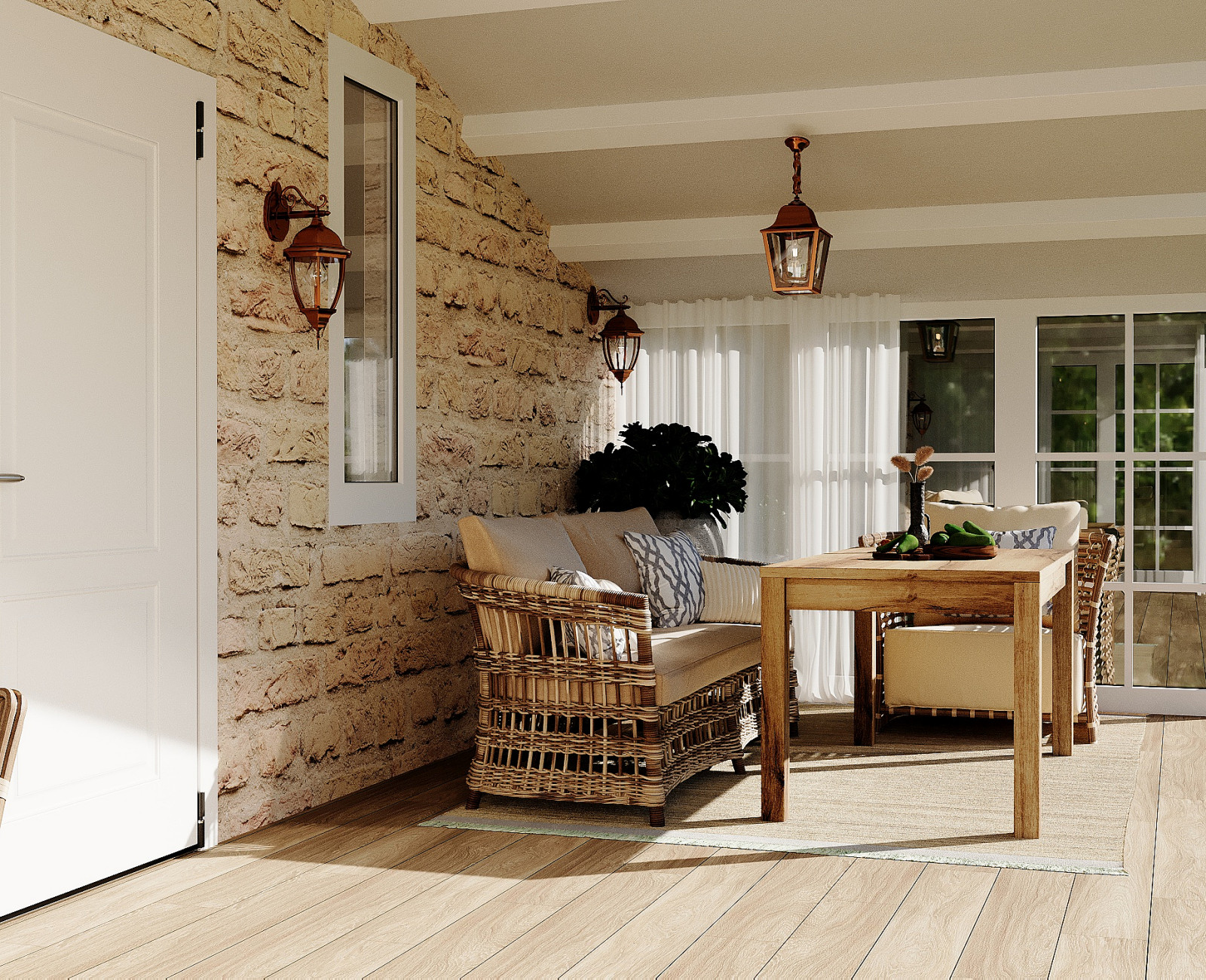 Дизайн-проект дома у моря в стиле нео-классика