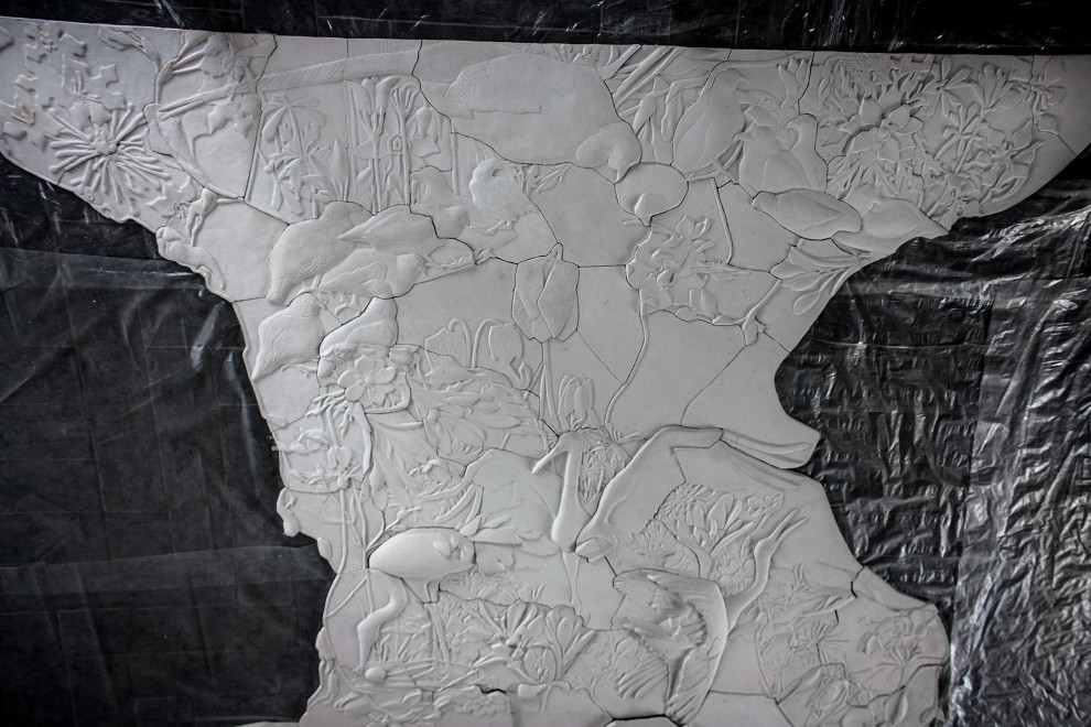 Действующий угловой камин "Симфония Донского Края"