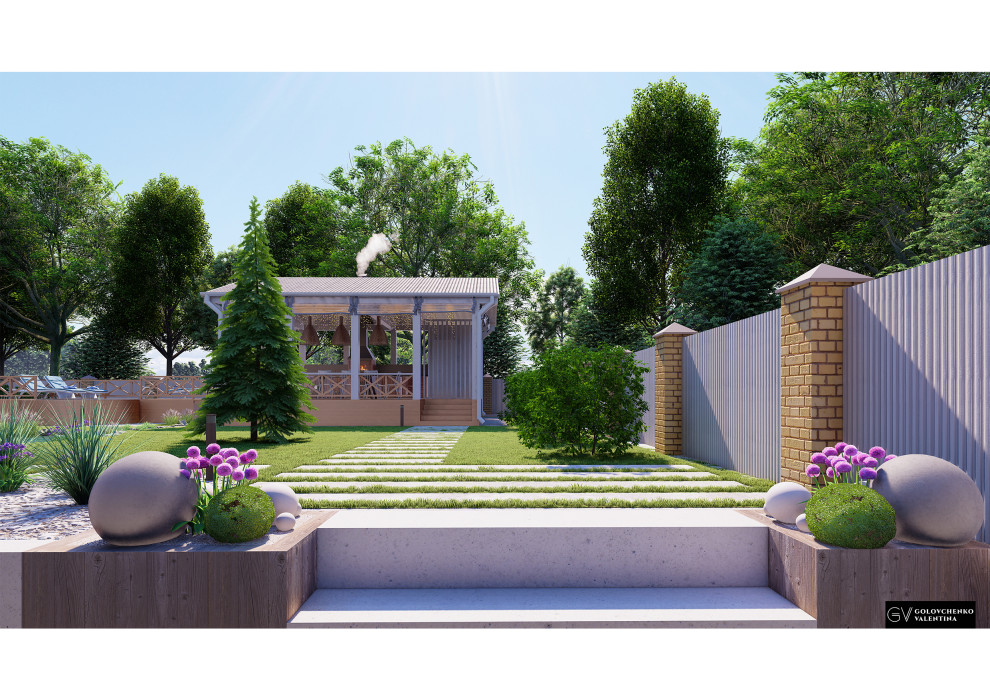 Концептуальный проект ландшафта частного дома