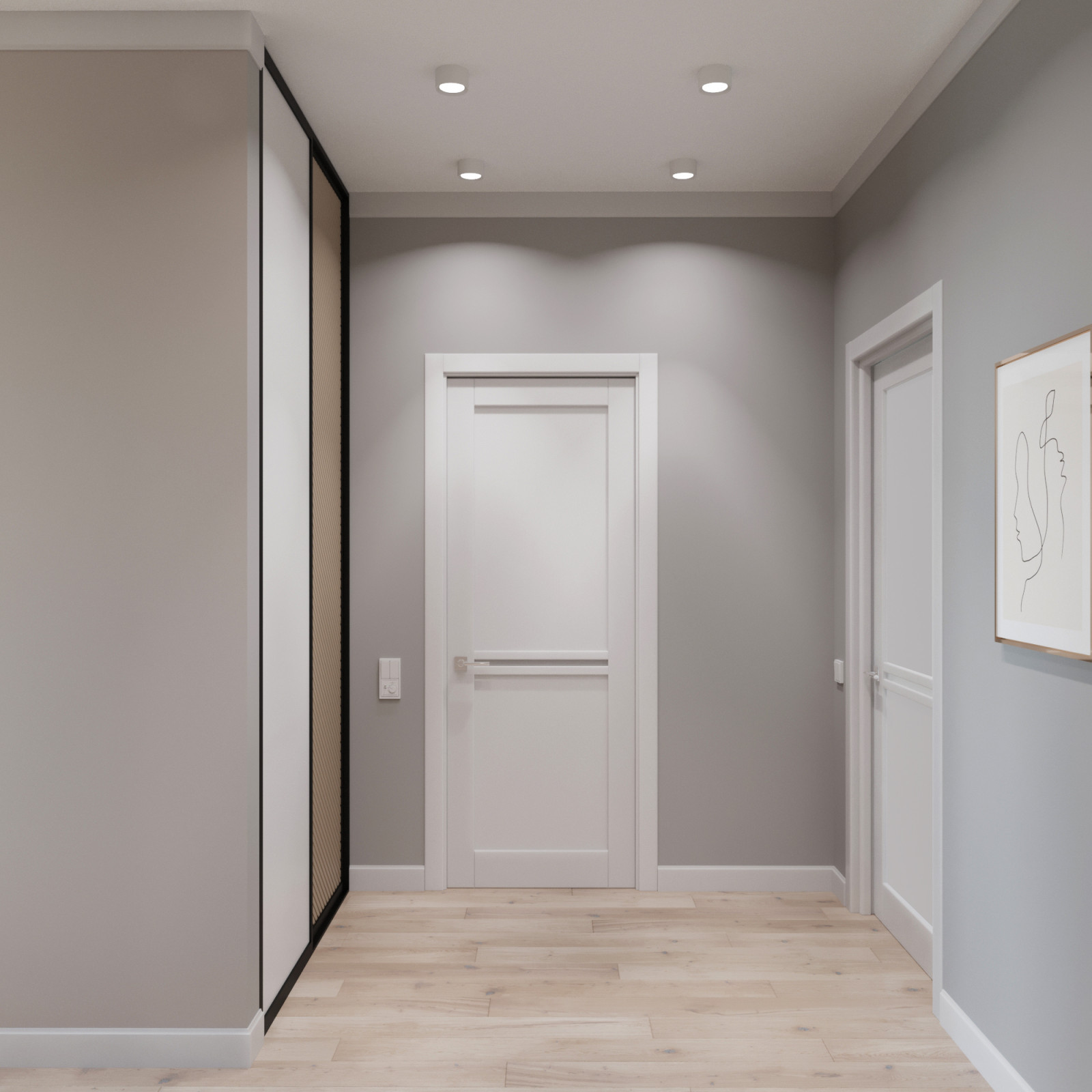 Проект квартиры в современном стиле в ЖК Скандинавия