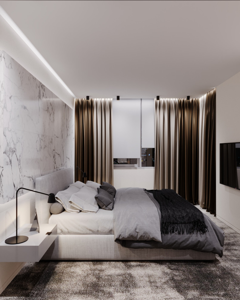 Современный дизайн интерьера трехкомнатной квартиры в Краснодаре