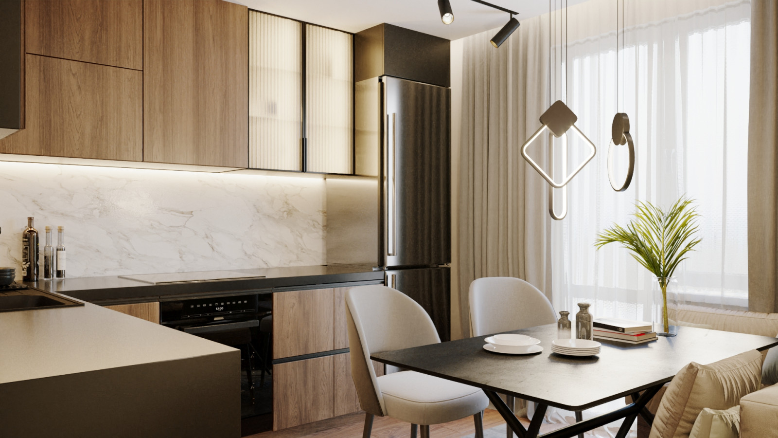 Обложка проекта: Трехкомнатная квартира в ЖК «Цивилизация»