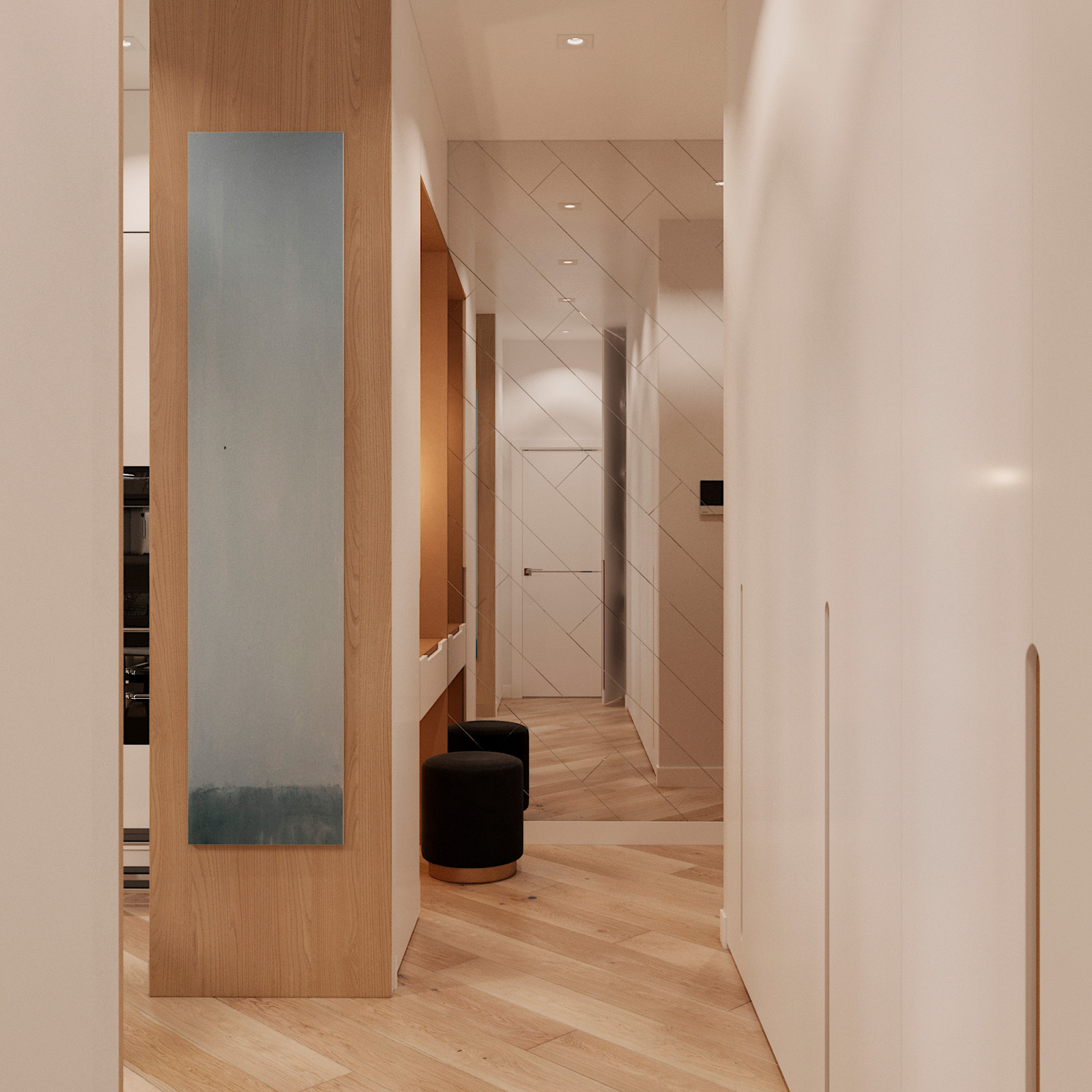 Дизайн-проект квартиры общей площадью - 86 м.кв. в г. Химки, ЖК "Маяк"