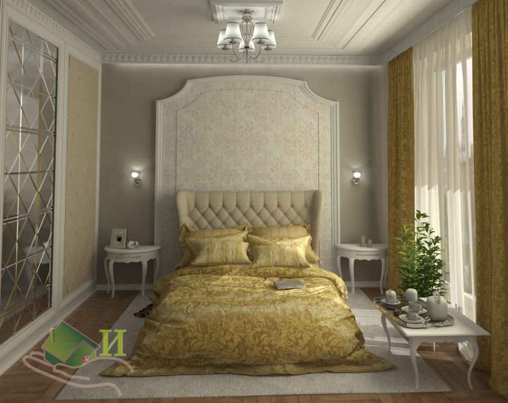 Обложка проекта: Дизайн спальни в классическом стиле