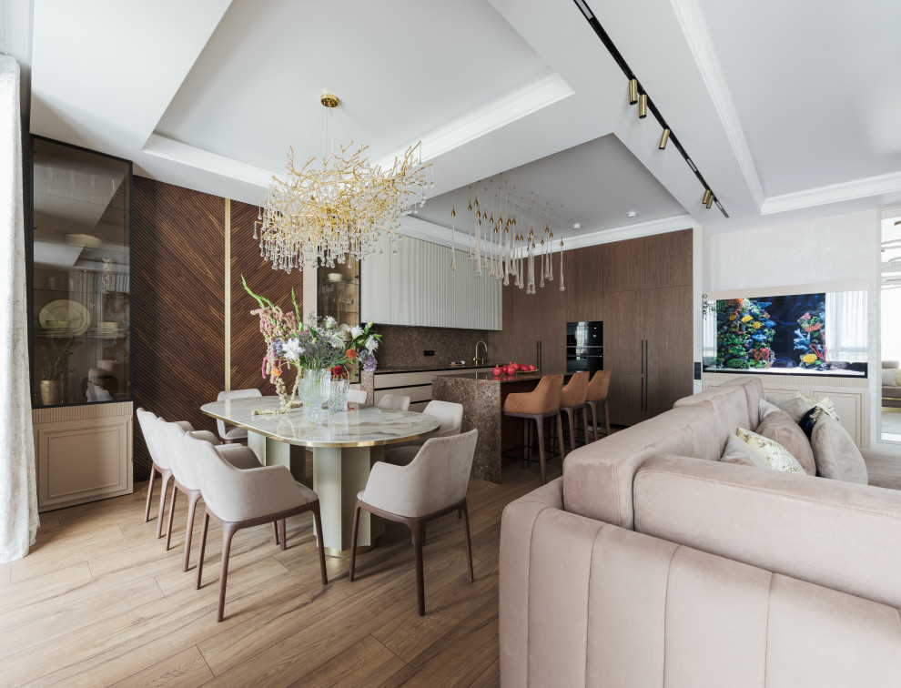 Реализация современной четырехкомнатной квартиры площадью 170 м²