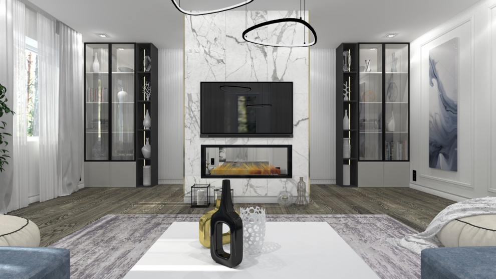 ДОМ В РОСЛАВЛЕ В СИНИХ ОТТЕНКАХ