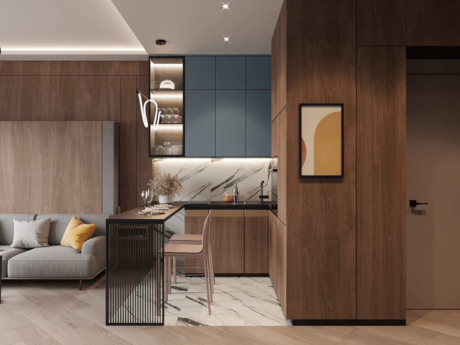 Дизайн интерьера квартиры 30 м.кв.